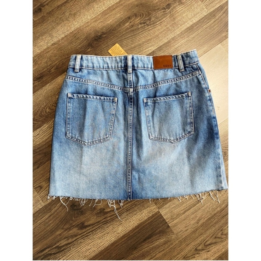 ROXY Button Fly Jean Skirt - Picture 3 of 5